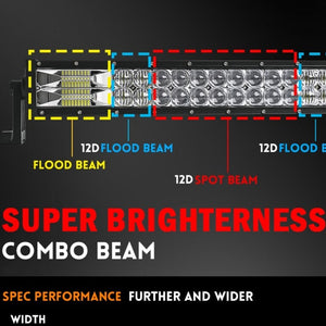 LED BAR LIGHT 12 Volts for Off-road 52'' CURVED